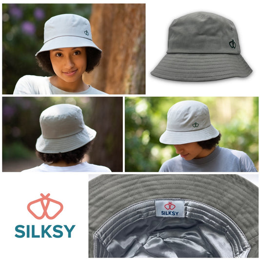 Satin-Lined Olive Bucket Hat