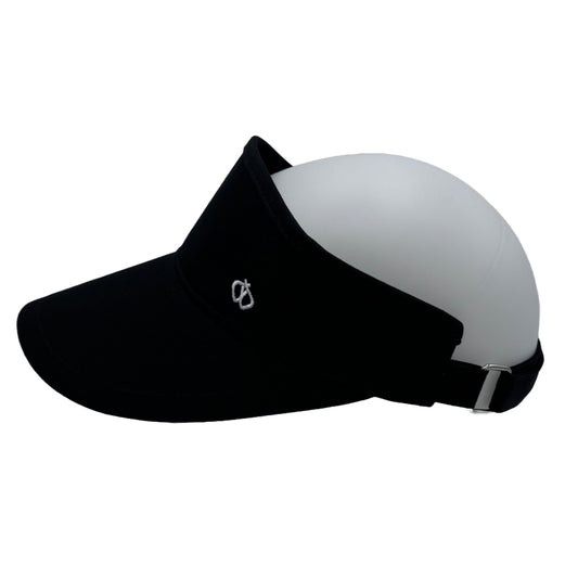 Satin-Lined Black Sun Visor