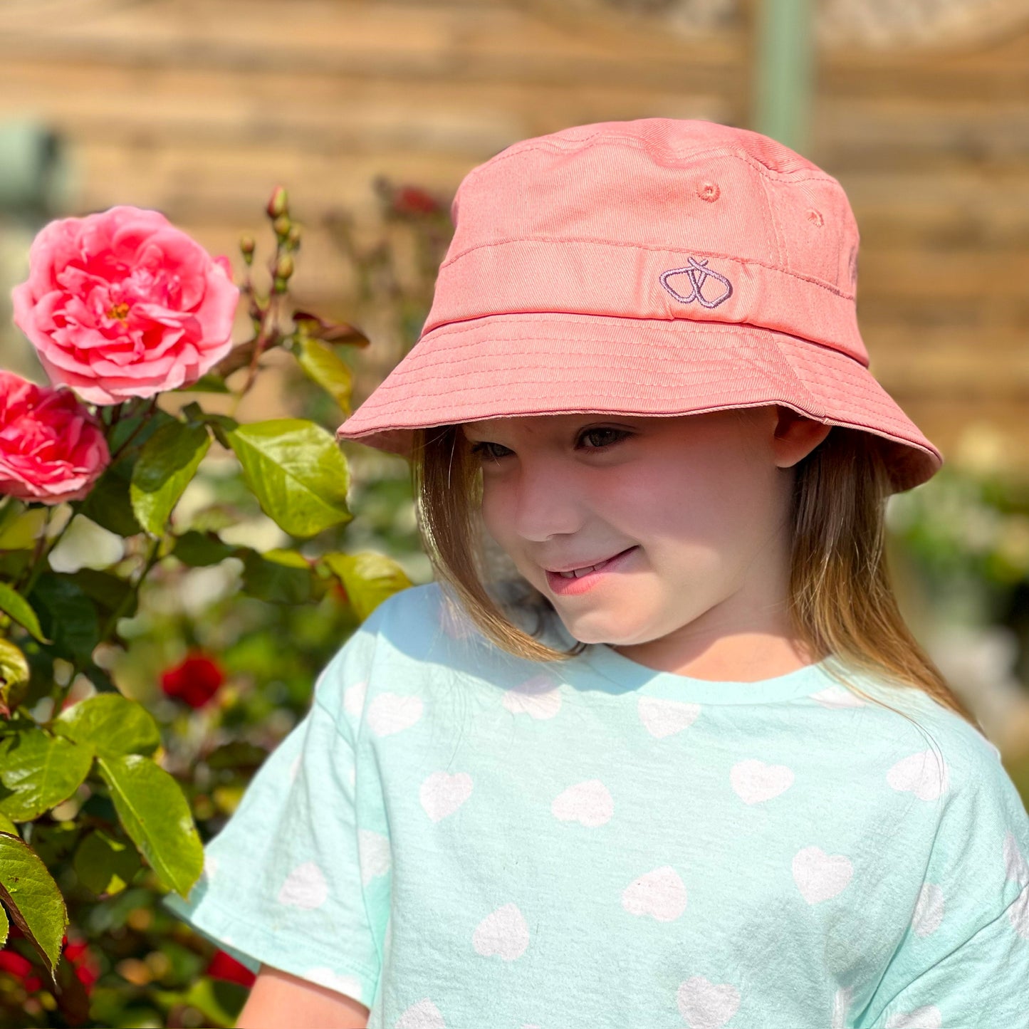 Satin-Lined Kids Pink Bucket Hat