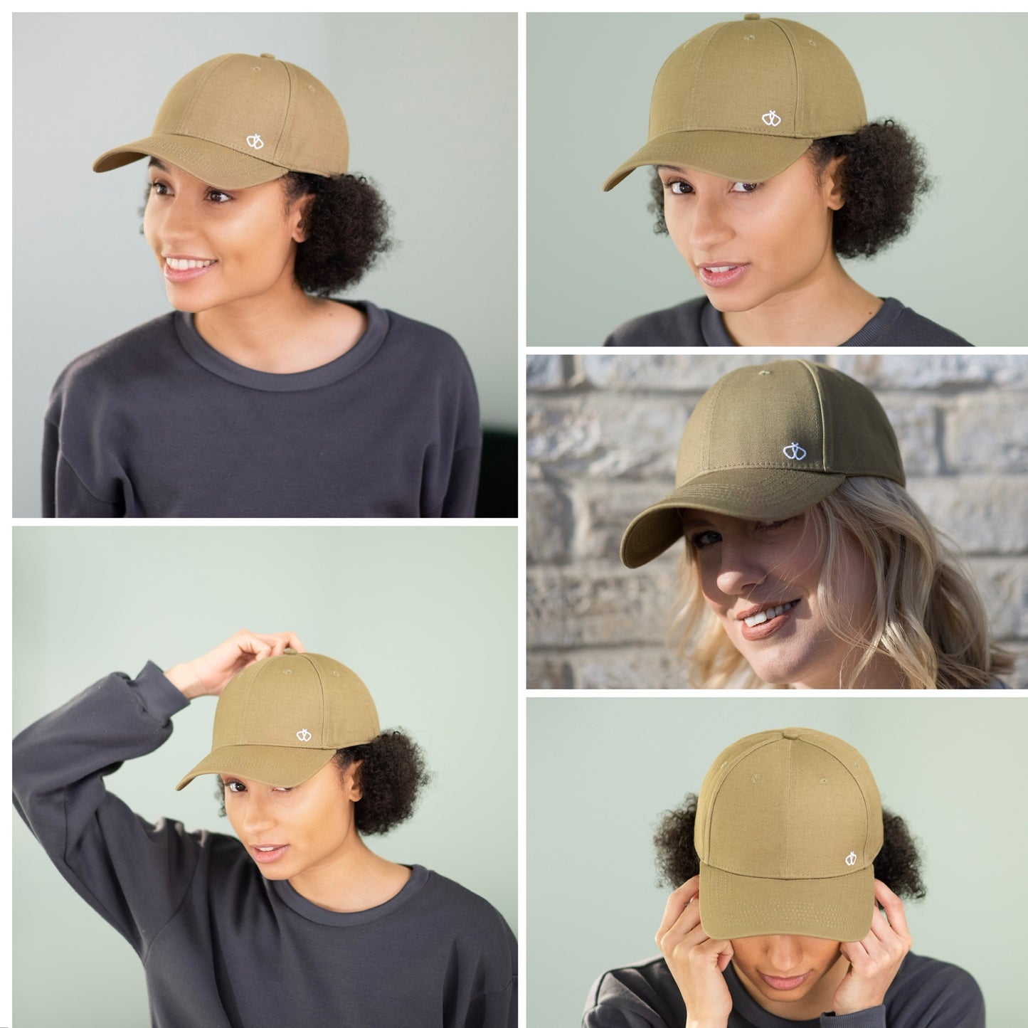 Satin-Lined Olive Green Baseball Cap