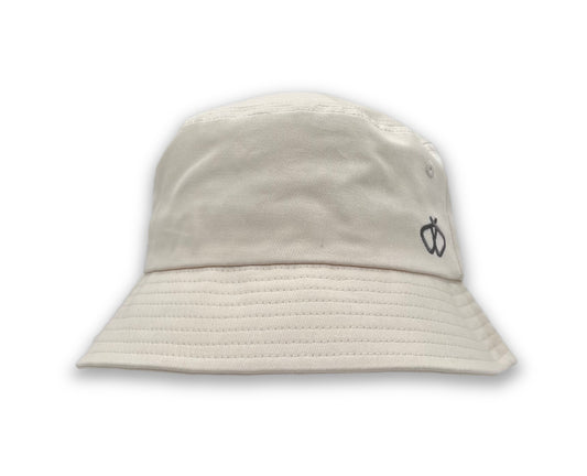 Satin-Lined Cream Bucket Hat