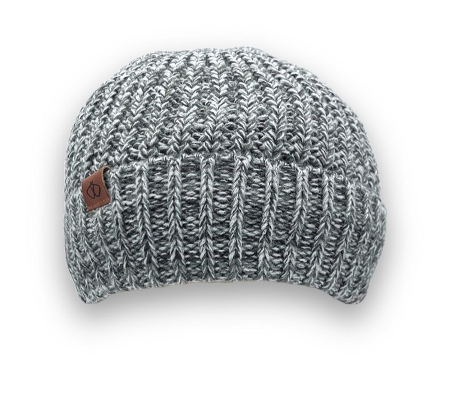 Satin-Lined Grey Beanie