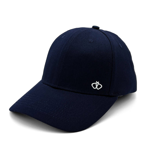 Satin-Lined Navy Blue Baseball Cap
