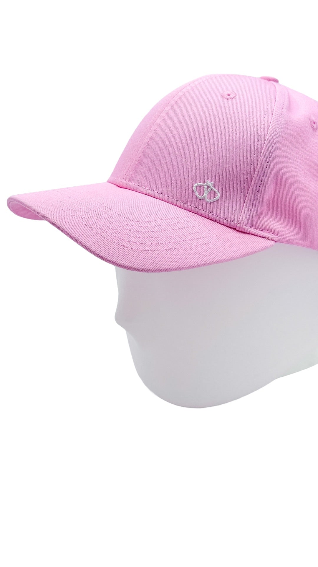 Satin-Lined Dusty Pink Ponytail Cap