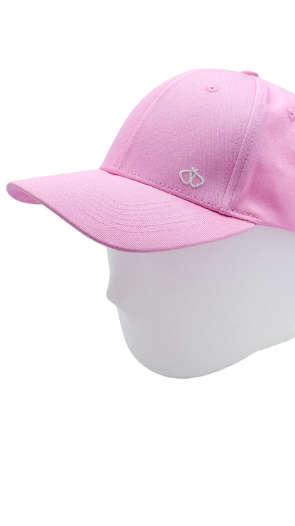 Satin-Lined Dusty Pink Ponytail Cap