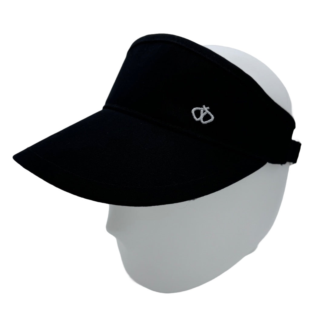 Satin-Lined Black Sun Visor