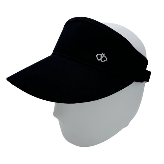 Satin-Lined Black Sun Visor